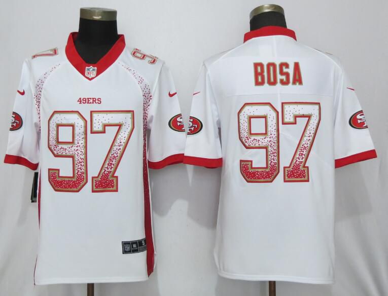 Men San Francisco 49ers #97 Bosa White Nike Vapor Untouchable Drift Fashion NFL Jerseys